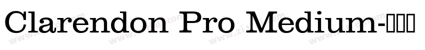 Clarendon Pro Medium字体转换